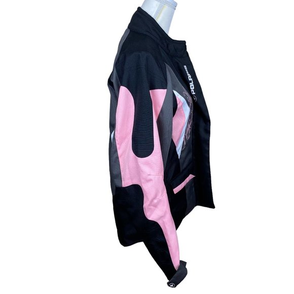 Pure Polaris women's racing jacket, size Medium, pockets, zipper/snaps, lined - Picture 8 of 16